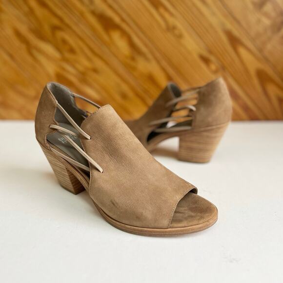 Eileen Fisher Nikki Peep Toe Sandal Ankle Bootie 8.5 - Picture 1 of 6